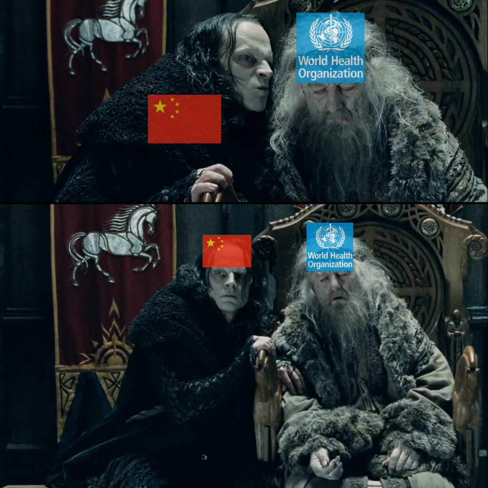 world health organization china Blank Meme Template