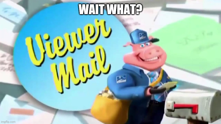 Viewer Mail Time | WAIT WHAT? | image tagged in viewer mail time | made w/ Imgflip meme maker