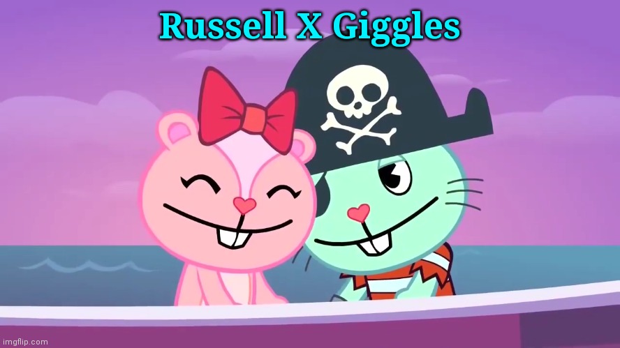 Russell X Giggles (HTF) | Russell X Giggles | image tagged in happy tree friends | made w/ Imgflip meme maker