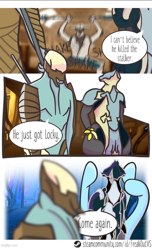 If you get it and you play warframe, then your the ultimate Tenno..... | image tagged in warframe,comics,funny | made w/ Imgflip meme maker