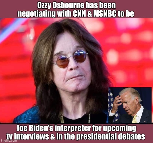Seriously, does any body ever know what Joe Biden is even talking about anymore? | image tagged in maga,joe biden,ozzy osbourne | made w/ Imgflip meme maker