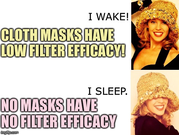 When they make fun of your cloth masks. | CLOTH MASKS HAVE LOW FILTER EFFICACY! NO MASKS HAVE NO FILTER EFFICACY | image tagged in kylie i wake/i sleep,social distancing,masks,covid-19,coronavirus,conservative logic | made w/ Imgflip meme maker