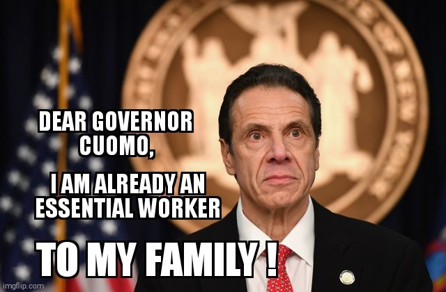 MAYBE NOT TO YOU | image tagged in andrew cuomo,new york | made w/ Imgflip meme maker