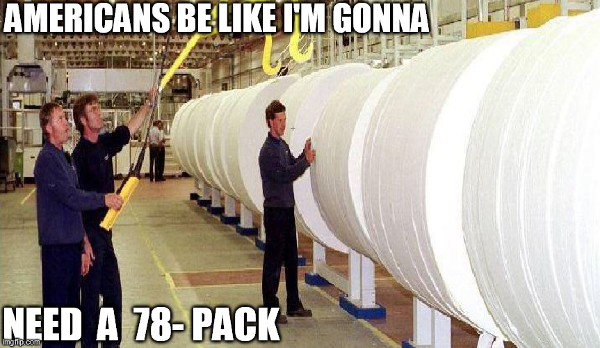 Holy  TP BATMAN! | AMERICANS BE LIKE I'M GONNA; NEED  A  78- PACK | image tagged in that is a load of  tp  damn thats a   barge  load | made w/ Imgflip meme maker