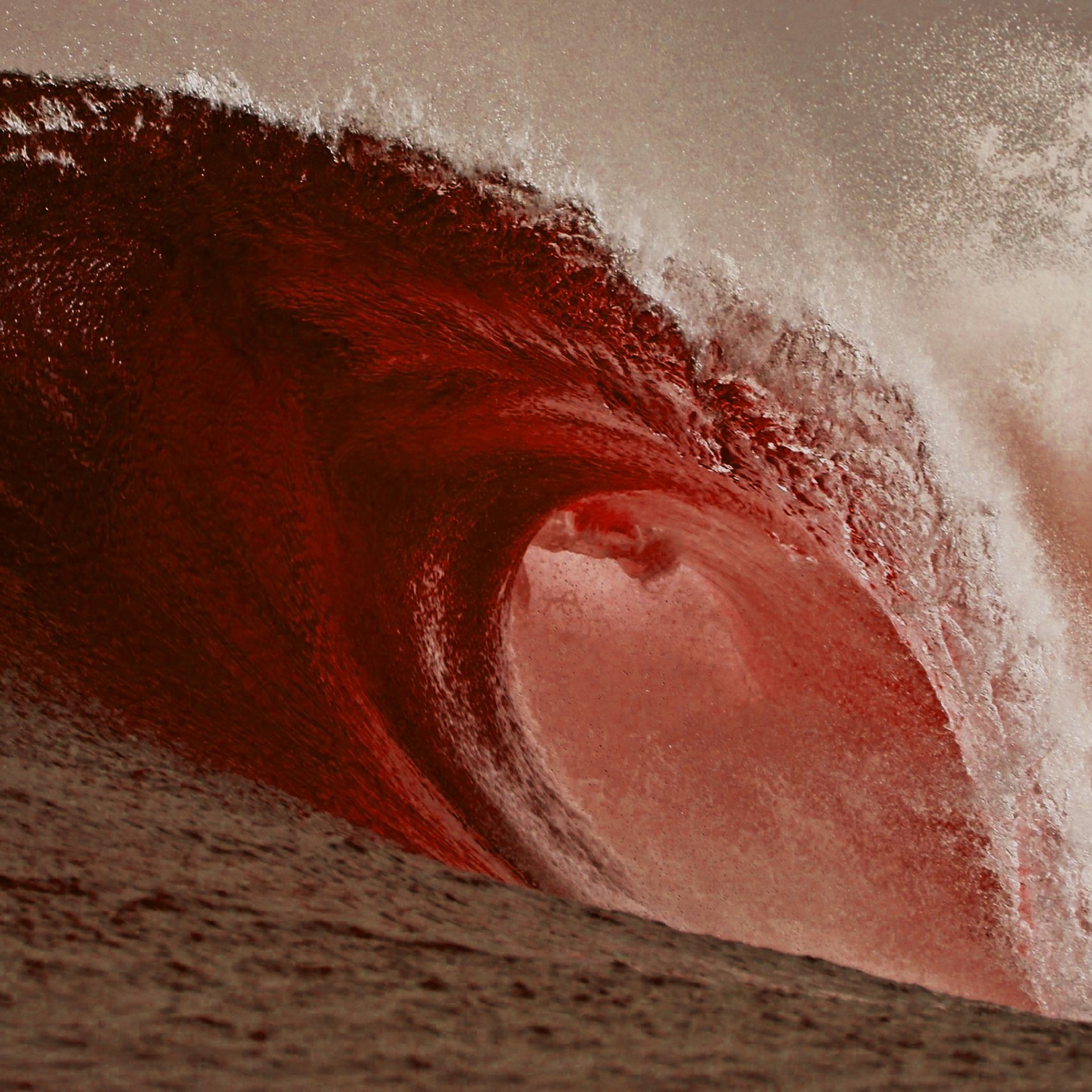 High Quality Red Wave Blank Meme Template