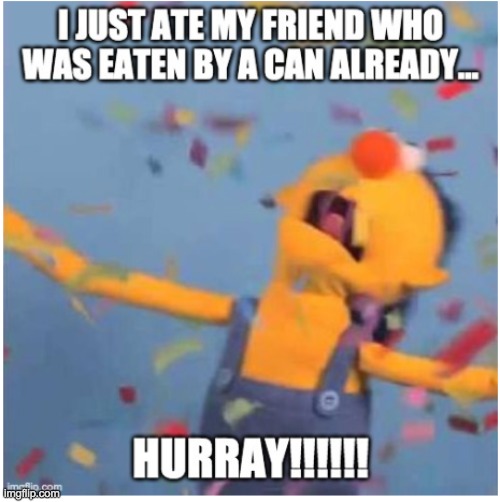 DHMIS Yellow Guy | image tagged in dhmis,eating,yay | made w/ Imgflip meme maker