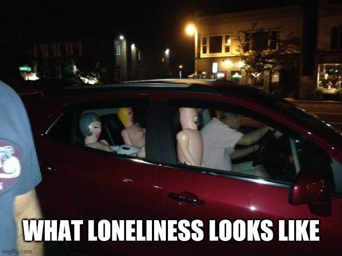 PARTY ON | WHAT LONELINESS LOOKS LIKE | image tagged in sex toys,wtf | made w/ Imgflip meme maker