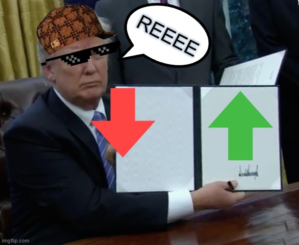 Trump Bill Signing Meme | REEEE | image tagged in memes,trump bill signing | made w/ Imgflip meme maker