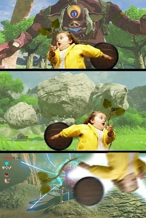 High Quality Meme Girl BoTW Blank Meme Template