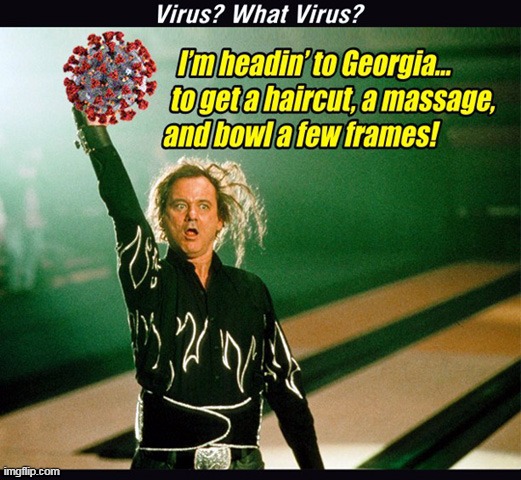 Making America Groomed Again :) | image tagged in memes,funny,covid-19,kingpin,bill murray | made w/ Imgflip meme maker
