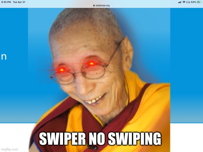 SWIPER NO SWIPING | image tagged in memes,funny memes | made w/ Imgflip meme maker
