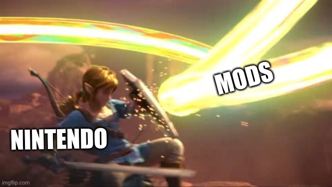 Link Defense World Of Light | MODS; NINTENDO | image tagged in link defense world of light | made w/ Imgflip meme maker