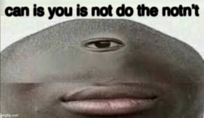 can you dont | can is you is not do the notn’t | image tagged in can you dont | made w/ Imgflip meme maker