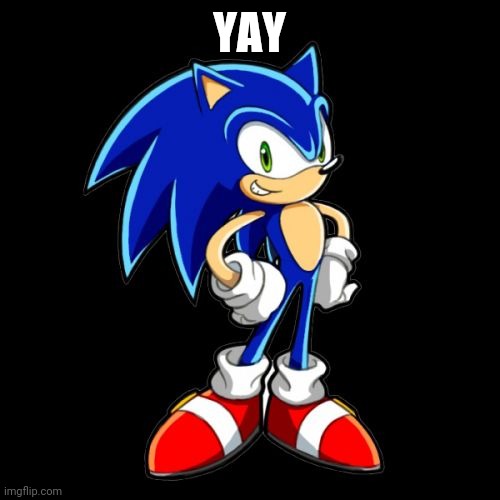 You're Too Slow Sonic Meme | YAY | image tagged in memes,you're too slow sonic | made w/ Imgflip meme maker