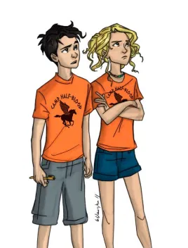 High Quality Percy asking Annabeth on a date Blank Meme Template