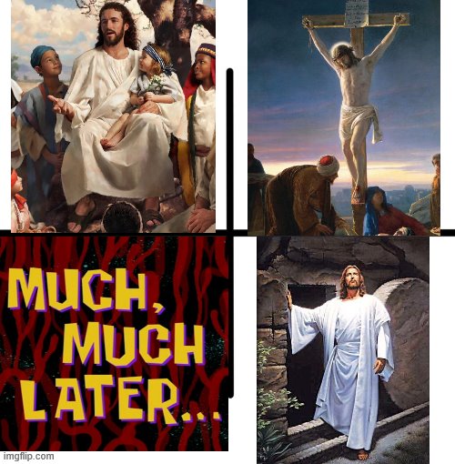 High Quality Jesus Resurrection Meme Blank Meme Template