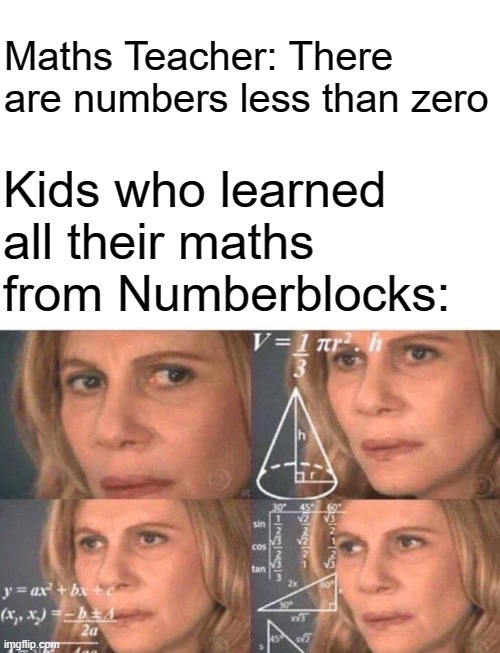 Confused math lady actually knows what she's doing : r/memes