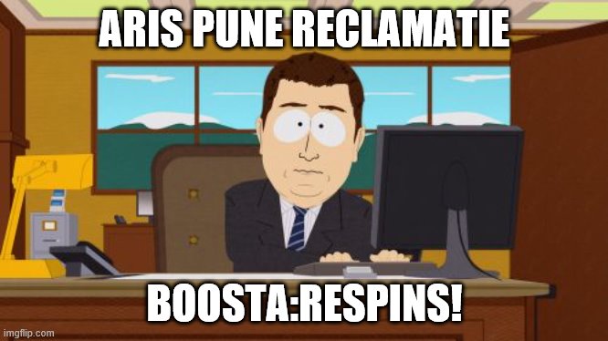 Aaaaand Its Gone | ARIS PUNE RECLAMATIE; BOOSTA:RESPINS! | image tagged in memes,aaaaand its gone | made w/ Imgflip meme maker