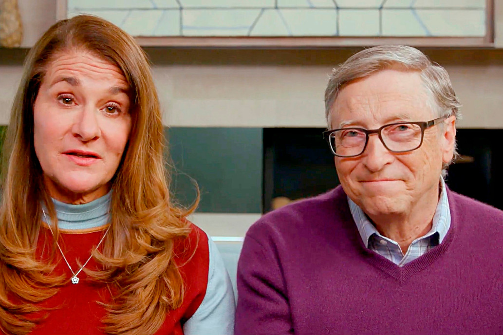 High Quality Melinda & Bill Gates Blank Meme Template