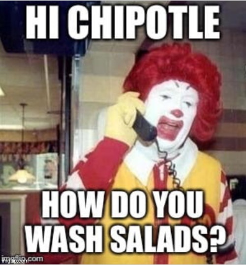 Yeet | image tagged in chipotle,clown,mcdonalds | made w/ Imgflip meme maker