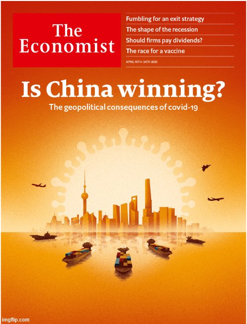Economist cover Is China winning | image tagged in economist cover is china winning | made w/ Imgflip meme maker