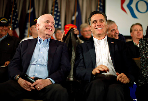 McCain Romney laugh Blank Meme Template