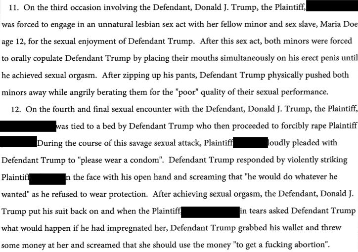 Trump Jane Doe Complaint Blank Meme Template