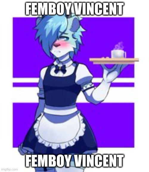 F E M B O Y | FEMBOY VINCENT; FEMBOY VINCENT | image tagged in femboy,vincent | made w/ Imgflip meme maker