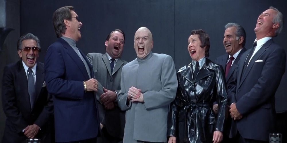 Dr Evil laughing Template.