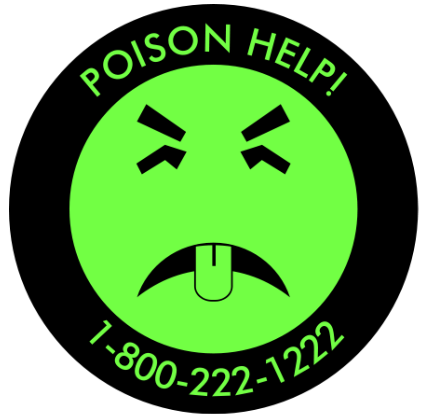 High Quality Mr Yuk Poison Hotline Blank Meme Template