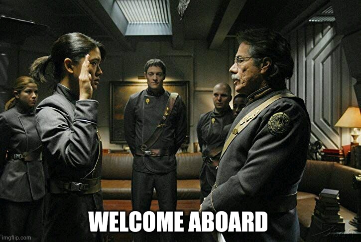 WELCOME ABOARD | made w/ Imgflip meme maker