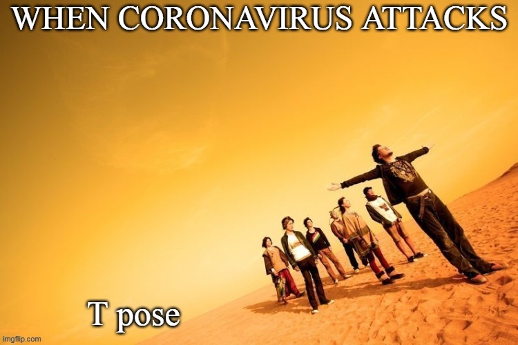 image tagged in coronavirus,t pose | made w/ Imgflip meme maker