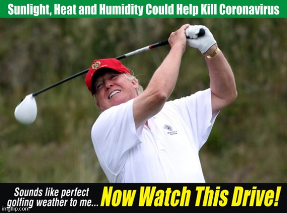 Make America Golf Again | image tagged in memes,funny,coronavirus,donald trump,maga | made w/ Imgflip meme maker