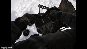 Ice fishing is awesome | image tagged in gifs,fishing,ice fishing | made w/ Imgflip video-to-gif maker