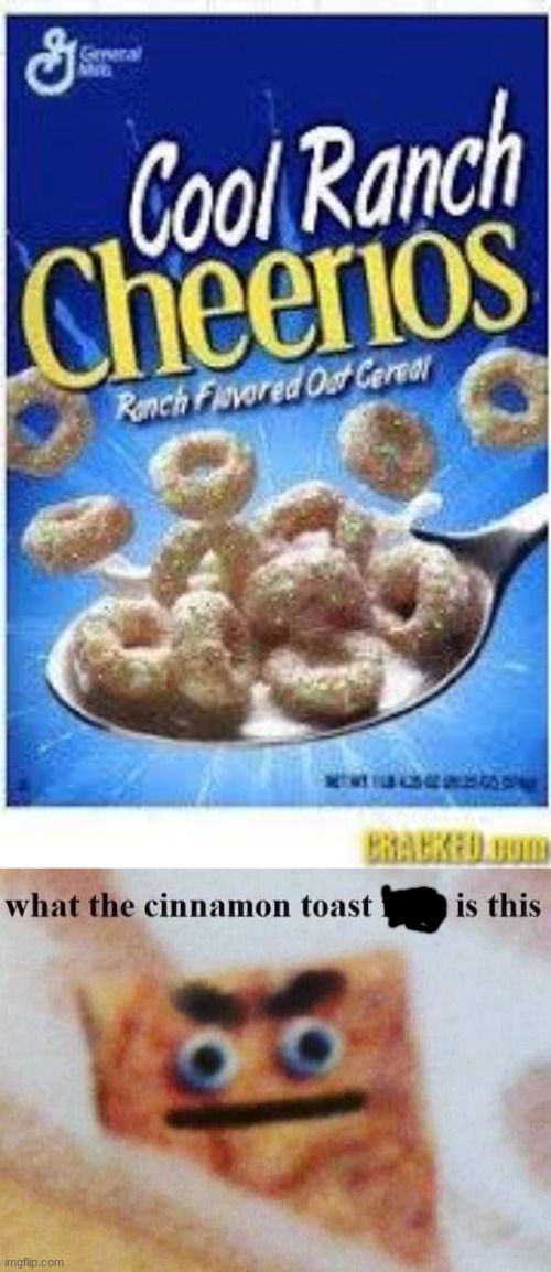 what is wrong with cereal | image tagged in what the cinnamon toast f is this | made w/ Imgflip meme maker