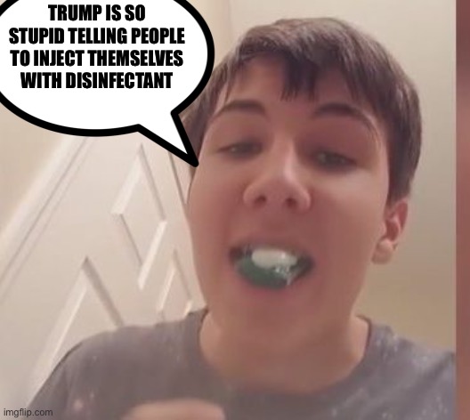 Yeah better to eat tide pods and lick toilet seats huh? | TRUMP IS SO STUPID TELLING PEOPLE TO INJECT THEMSELVES WITH DISINFECTANT | image tagged in tide pods,toilet seat,democrats,liberal logic,coronavirus,covid-19 | made w/ Imgflip meme maker