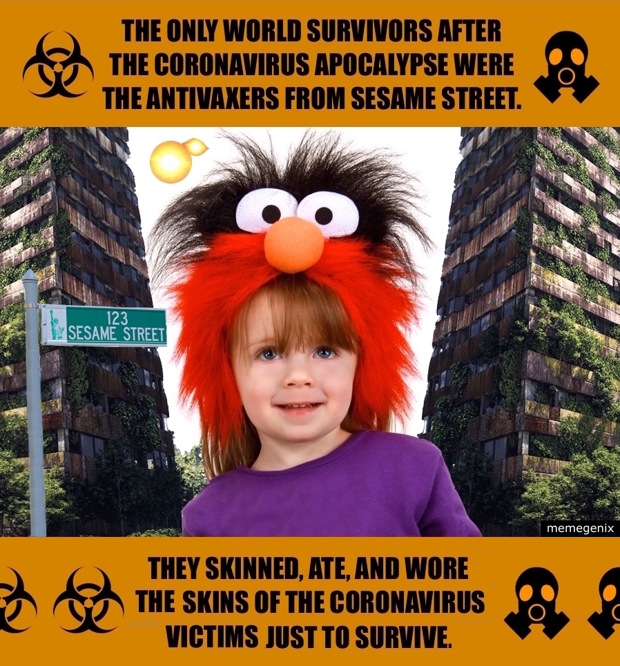 High Quality Coronavirus-Apocalypse-Sesame-Street Blank Meme Template