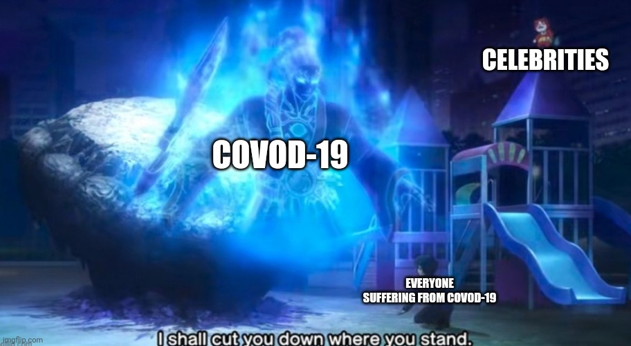 CELEBRITIES EVERYONE SUFFERING FROM COVOD-19 COVOD-19 | made w/ Imgflip meme maker