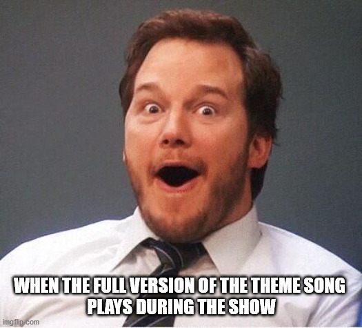 Excited Andy | WHEN THE FULL VERSION OF THE THEME SONG 
PLAYS DURING THE SHOW | image tagged in excited andy,AdviceAnimals | made w/ Imgflip meme maker
