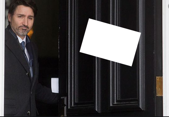 Trudeau Hiding Blank Meme Template