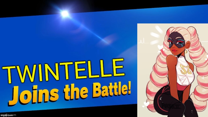 People only wanted her in cuz of her ass | TWINTELLE | image tagged in blank joins the battle,arms,twintelle,memes | made w/ Imgflip meme maker