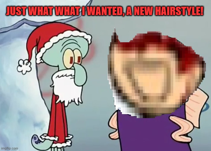 JUST WHAT WHAT I WANTED, A NEW HAIRSTYLE! | made w/ Imgflip meme maker