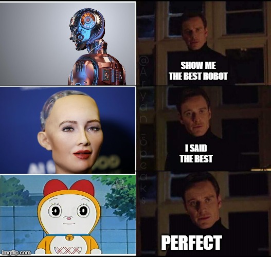 Some of the Best robots | SHOW ME THE BEST ROBOT; I SAID THE BEST; PERFECT | image tagged in show me the real | made w/ Imgflip meme maker
