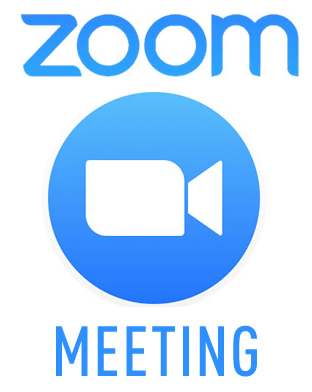 High Quality Zoom MEETING text and icon (singular) Blank Meme Template