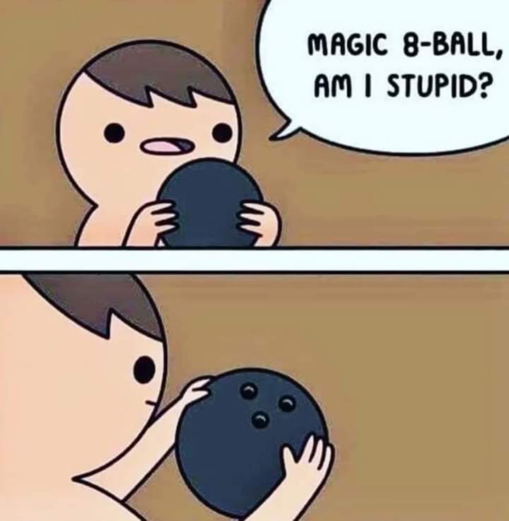 Magic 8 ball Blank Meme Template