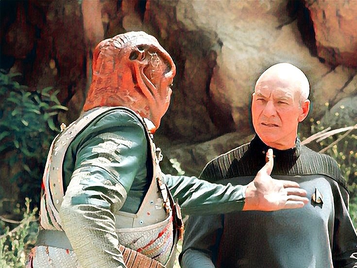 High Quality Darmok and Jalad Blank Meme Template