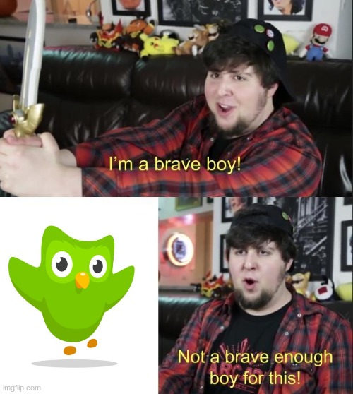 Having Spanish class for the first time be like: | image tagged in duolingo,jontron | made w/ Imgflip meme maker