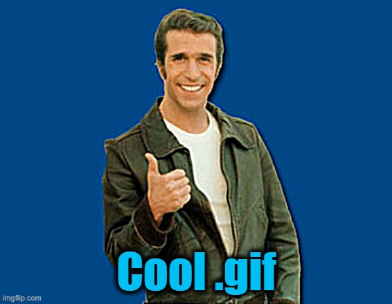 the Fonz | Cool .gif | image tagged in the fonz | made w/ Imgflip meme maker