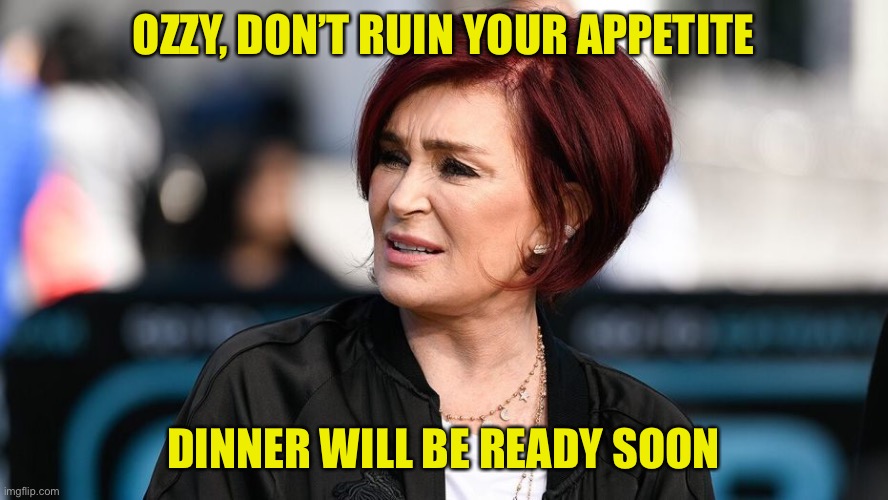 OZZY, DON’T RUIN YOUR APPETITE DINNER WILL BE READY SOON | made w/ Imgflip meme maker