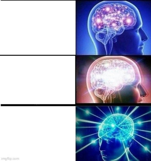 three brains Blank Meme Template